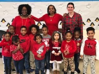 Teacher with their Students — Trenton, NJ — Forrest Valley Day Care Inc.