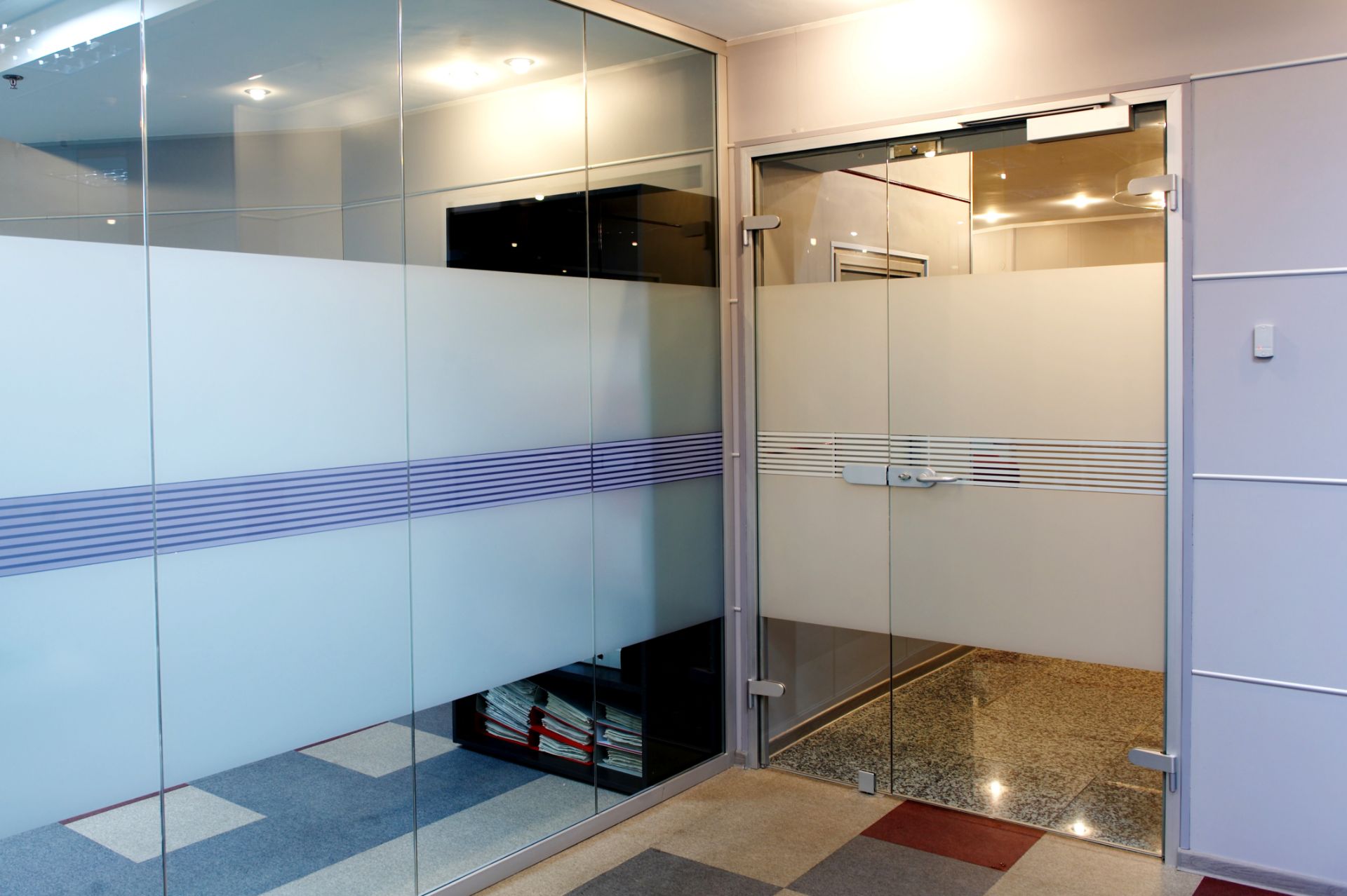 porte in vetro per uffici