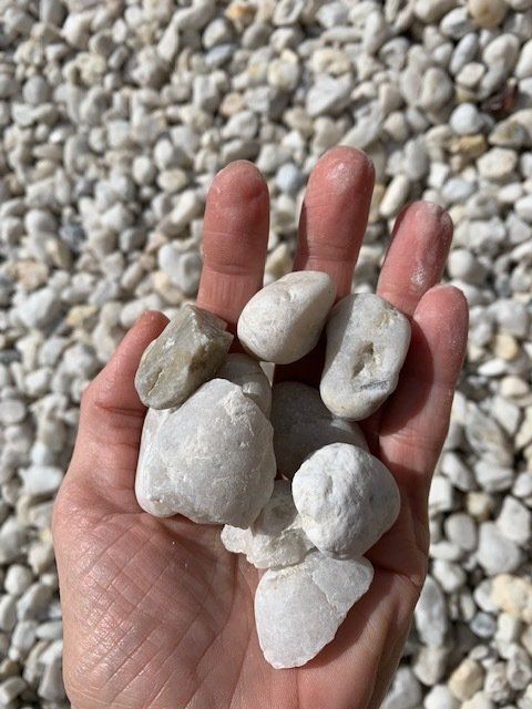 Cowra White Pebble 20mm — Sand Port Stephens in Salamander Bay, NSW