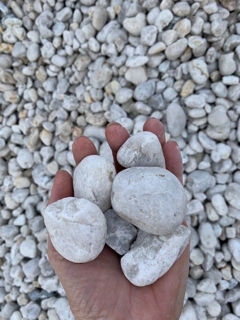 Cowra White Pebble 40mm — Sand Port Stephens in Salamander Bay, NSW