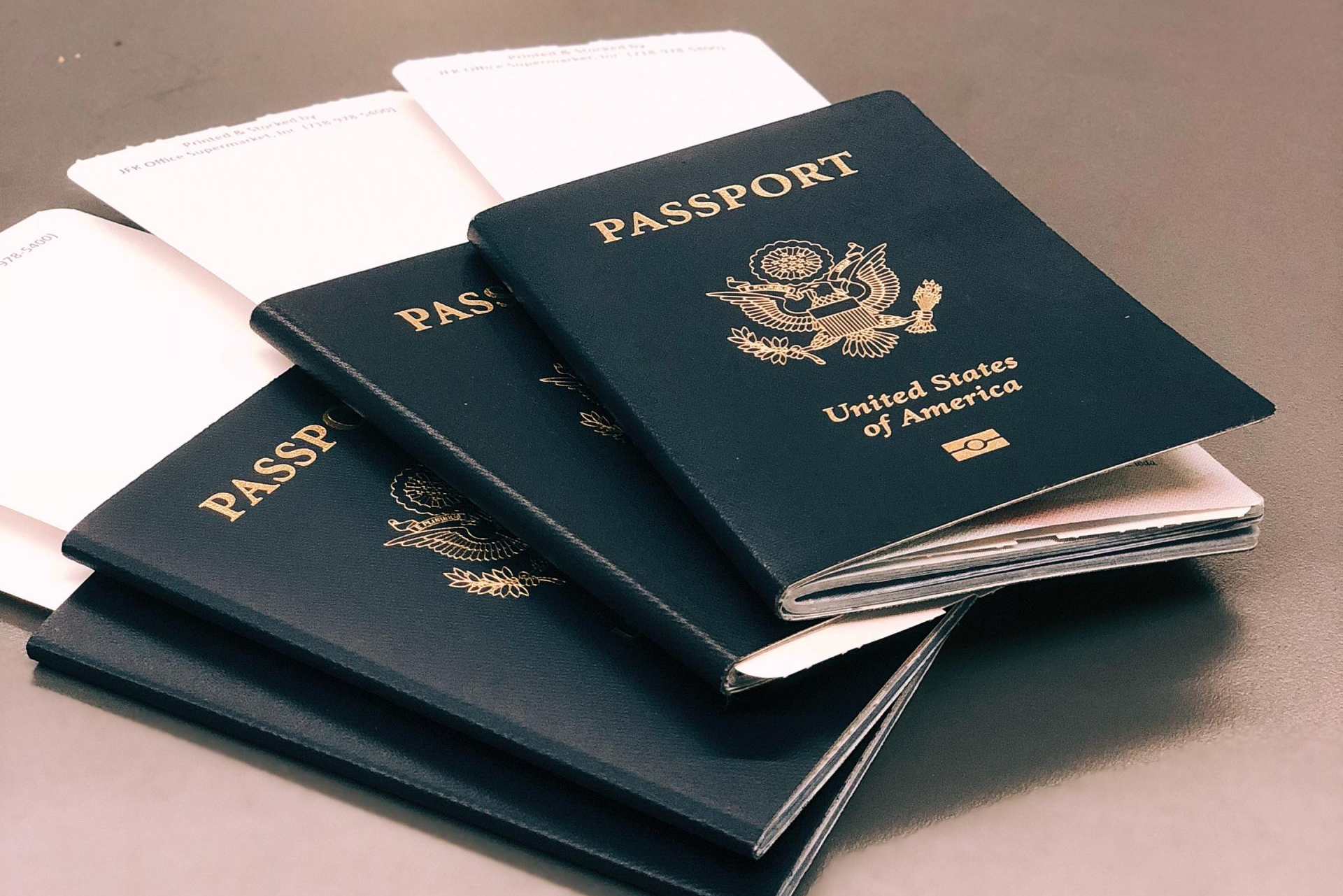 multiple-passports-on-table