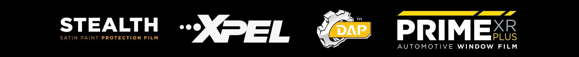 Black banner with Stealth, XPEL, and Prime X logos in white, blue, and yellow.