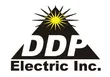 DDP Electric Inc. logo: black triangle with sunburst, white text "DDP", and "Electric Inc." below.