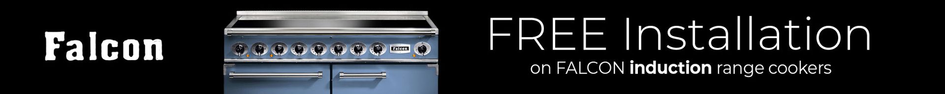 free installation on falcon induction range cookers