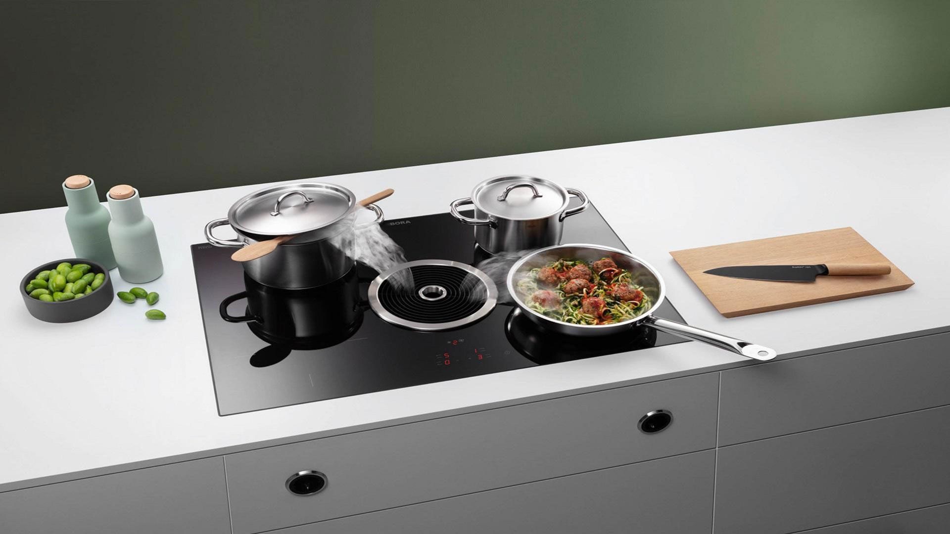 Bora basic electric hob and extractor from cater bitz dorset
