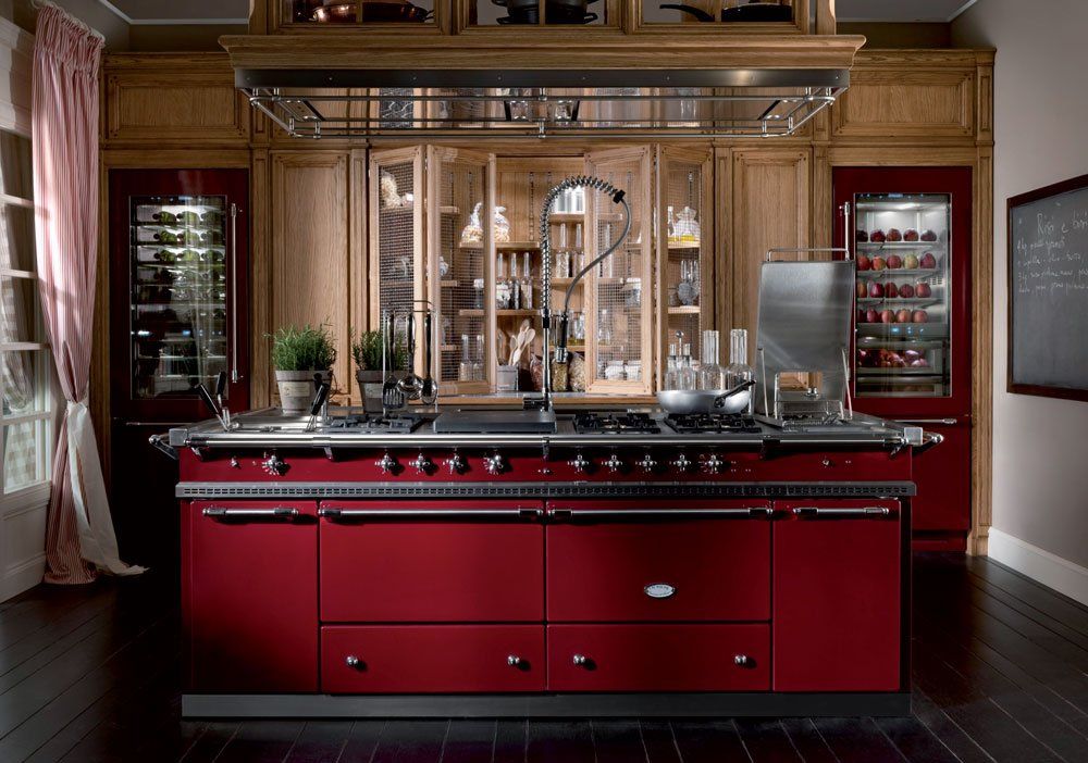 Lacanche burgundy french range cooker at caterbitz