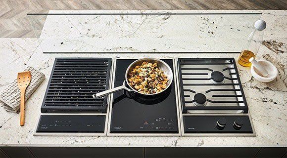 wolf integrated cooktops from caterbitz dorset
