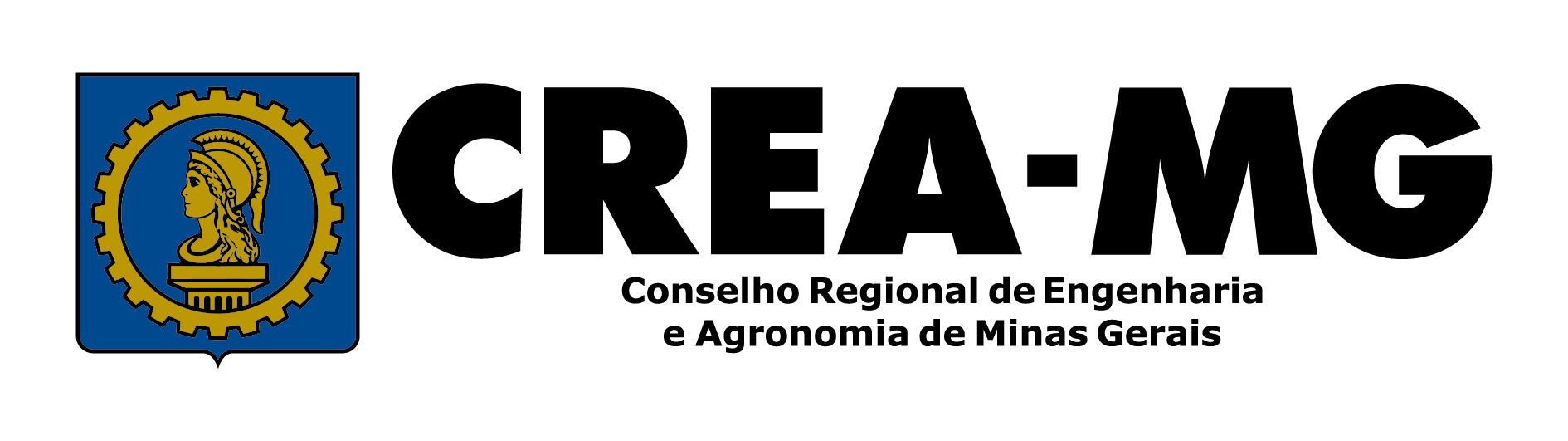 Um logotipo para crea-mg é mostrado em um fundo branco