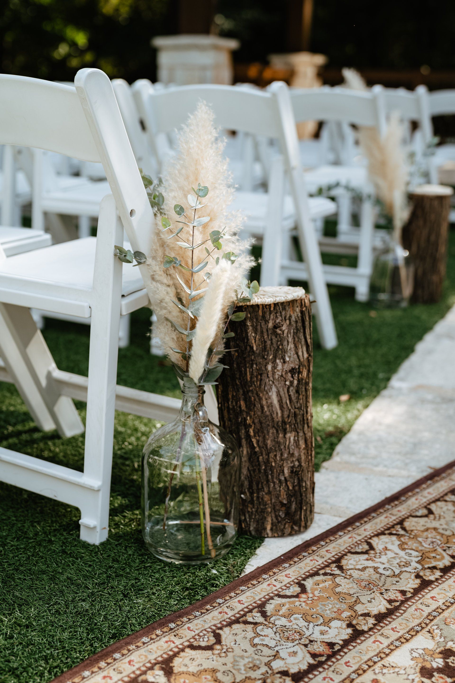Wedding Chairs on Aisle