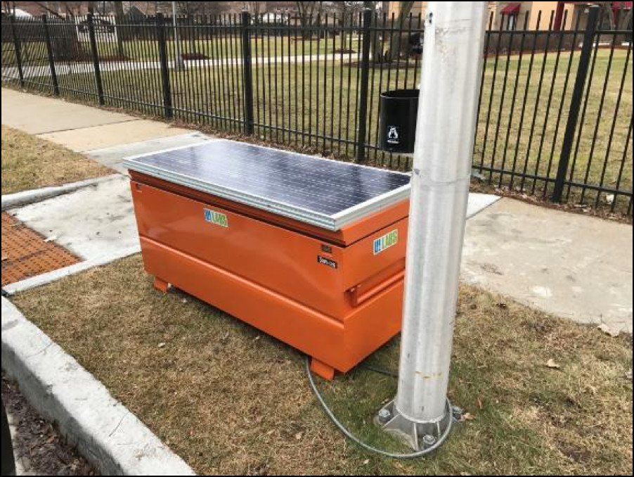 Image: Solar powered sensors to monitor stormwater infrastructure performance