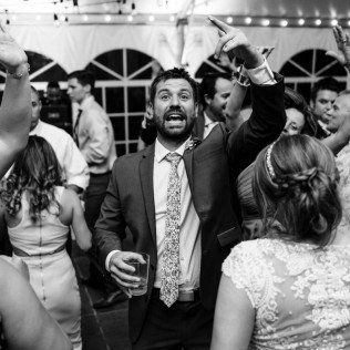 groomsmen having fun