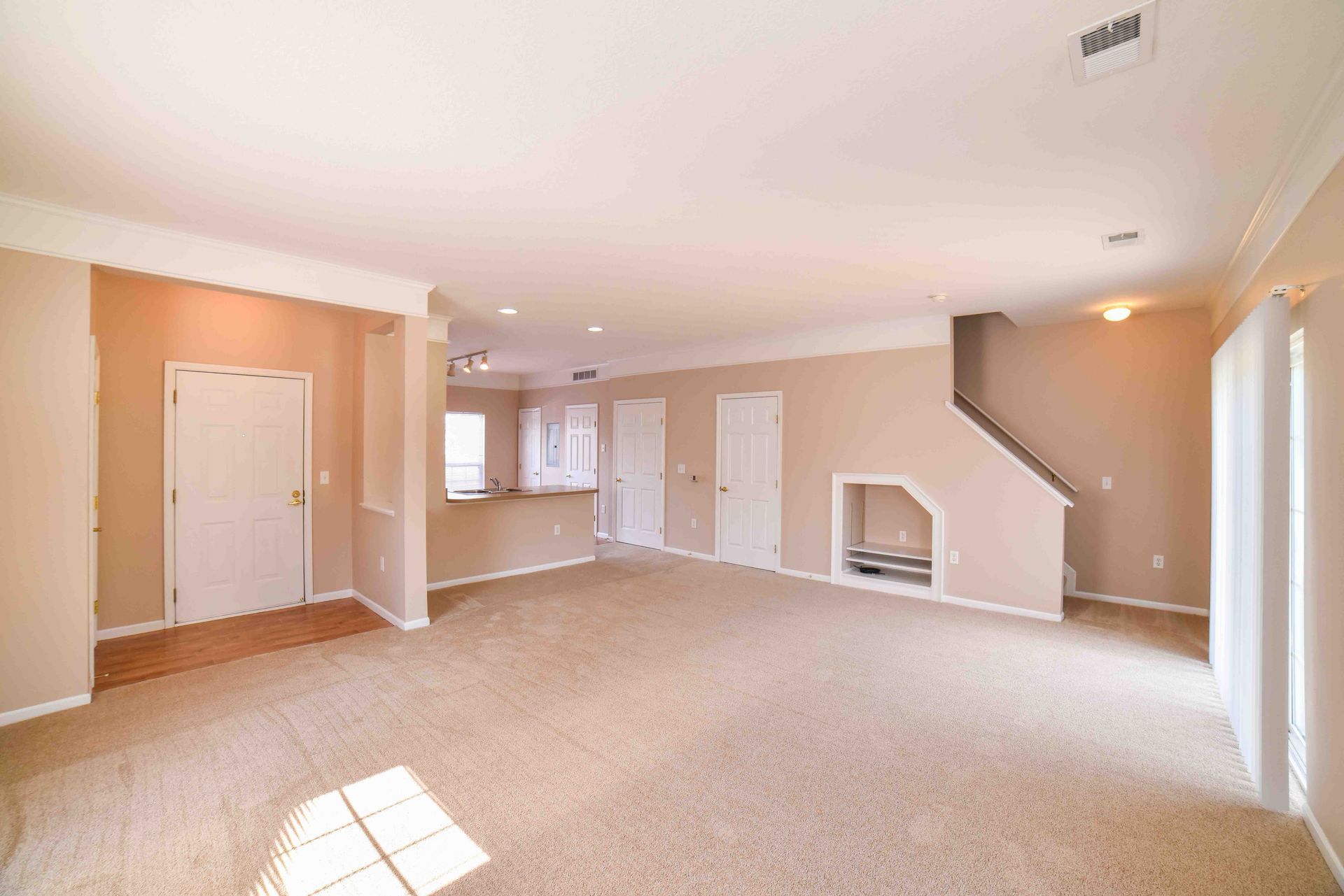 stairs to second story