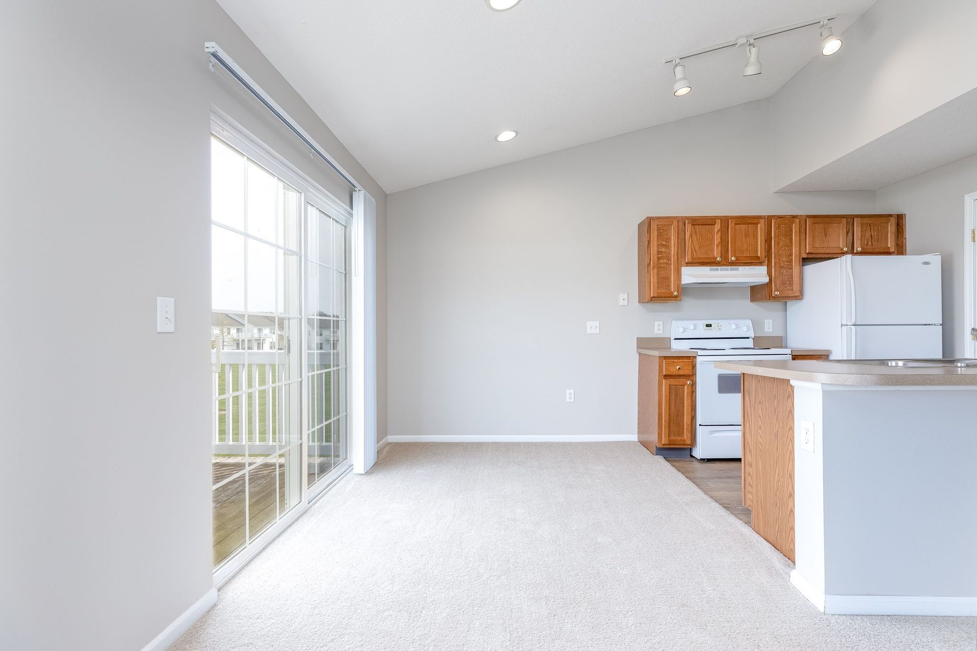 unfurnished dining room