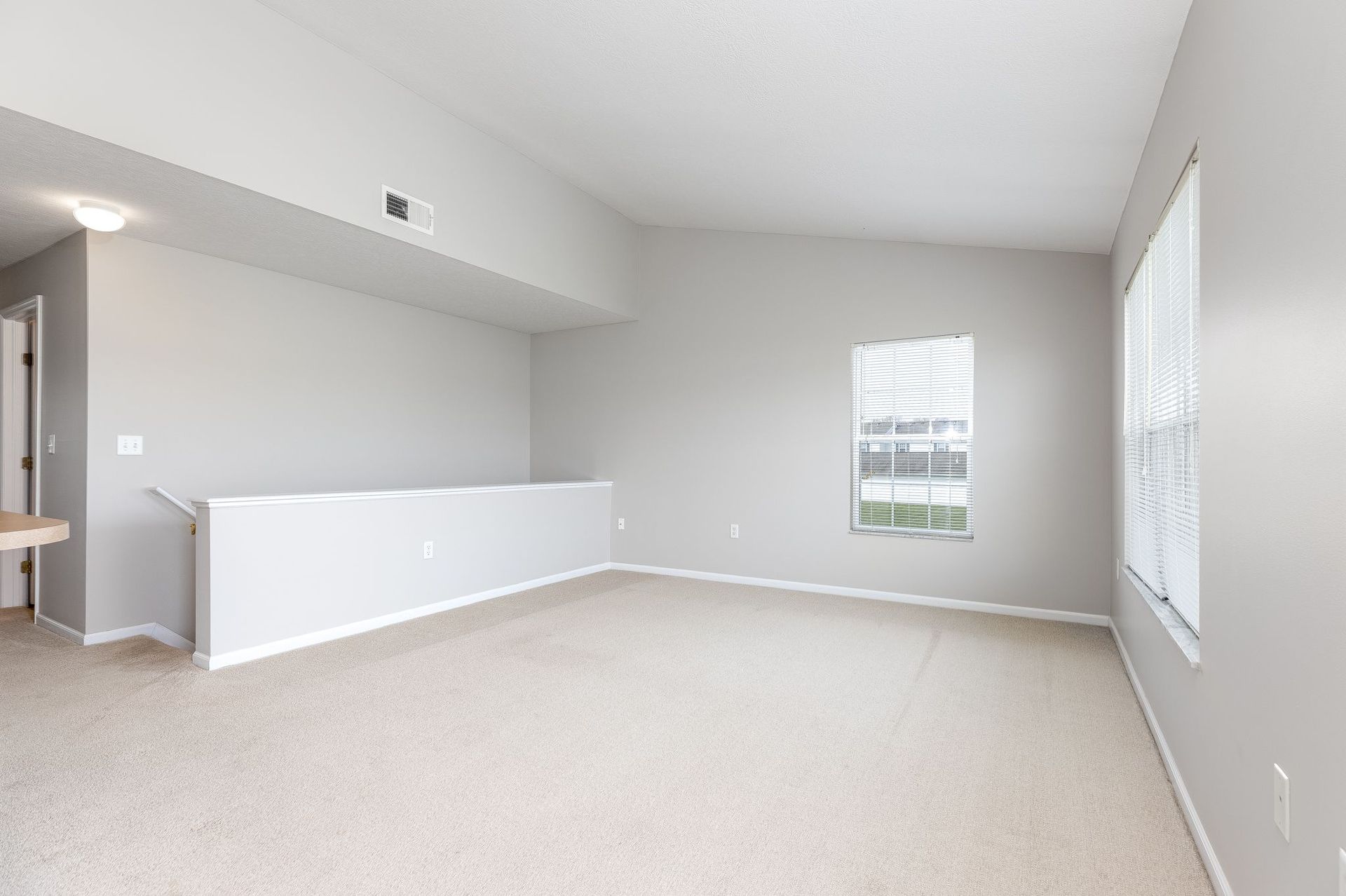 living area unfurnished