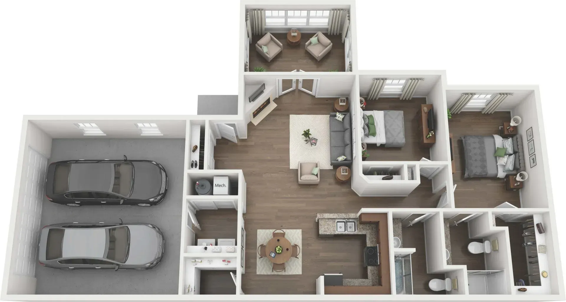 2 bedroom
