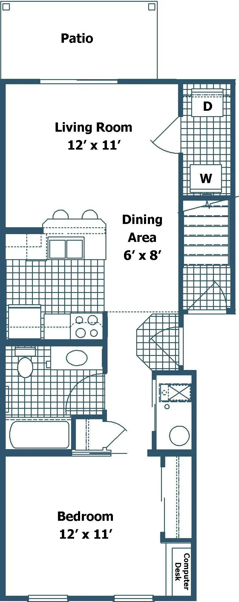 One Bedroom Downstairs