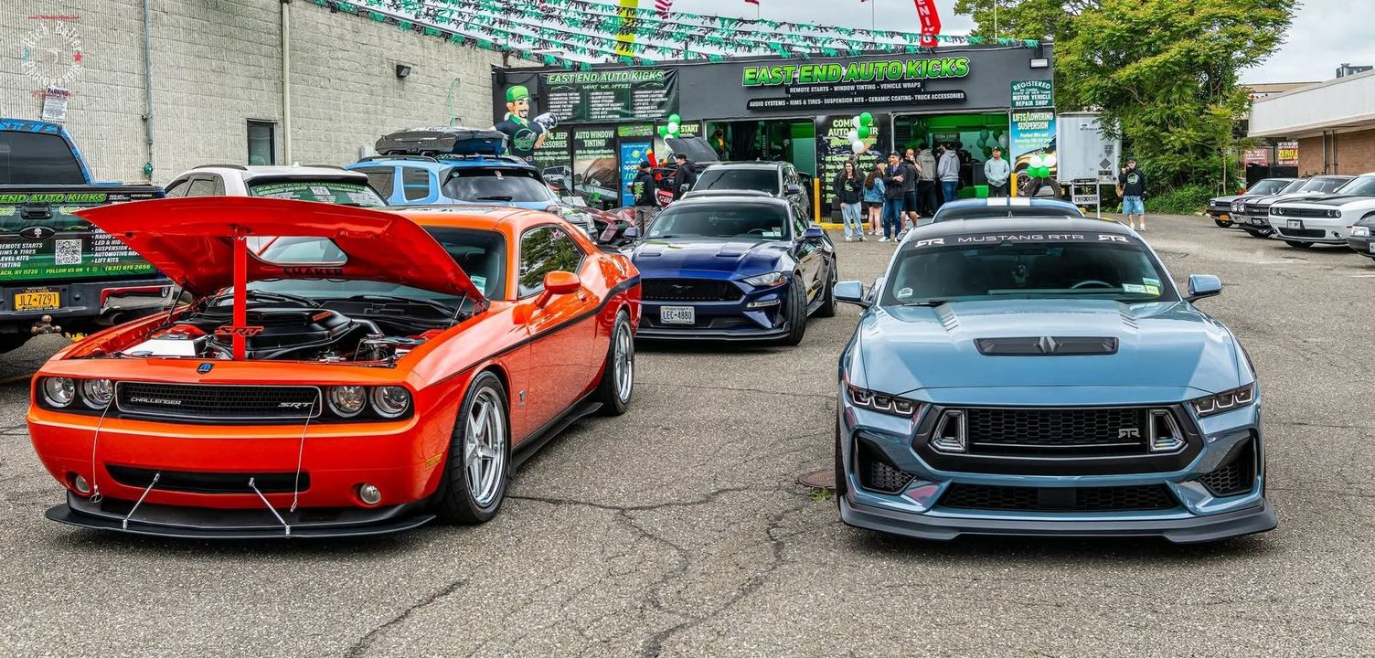 East End Auto Kicks storefront with green doors, signage, and vehicle service offerings | East End Auto Kicks