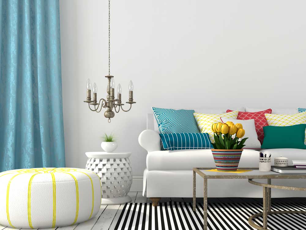 Lampadario in salotto