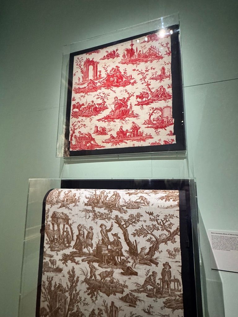 Marie Antoinette surrounded herself with Toile de Jouy fabric