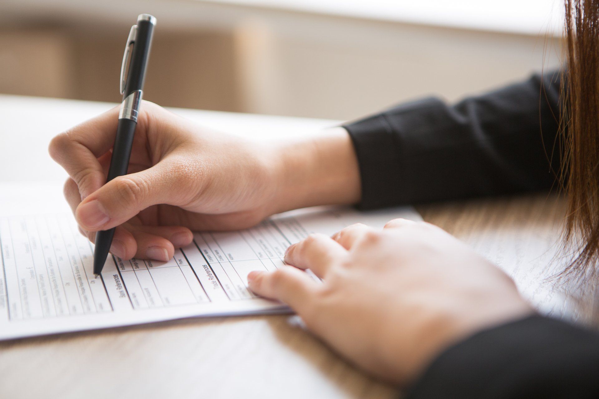 Woman Filling Out the Form — Planning Lodgement Services in Scone, NSW