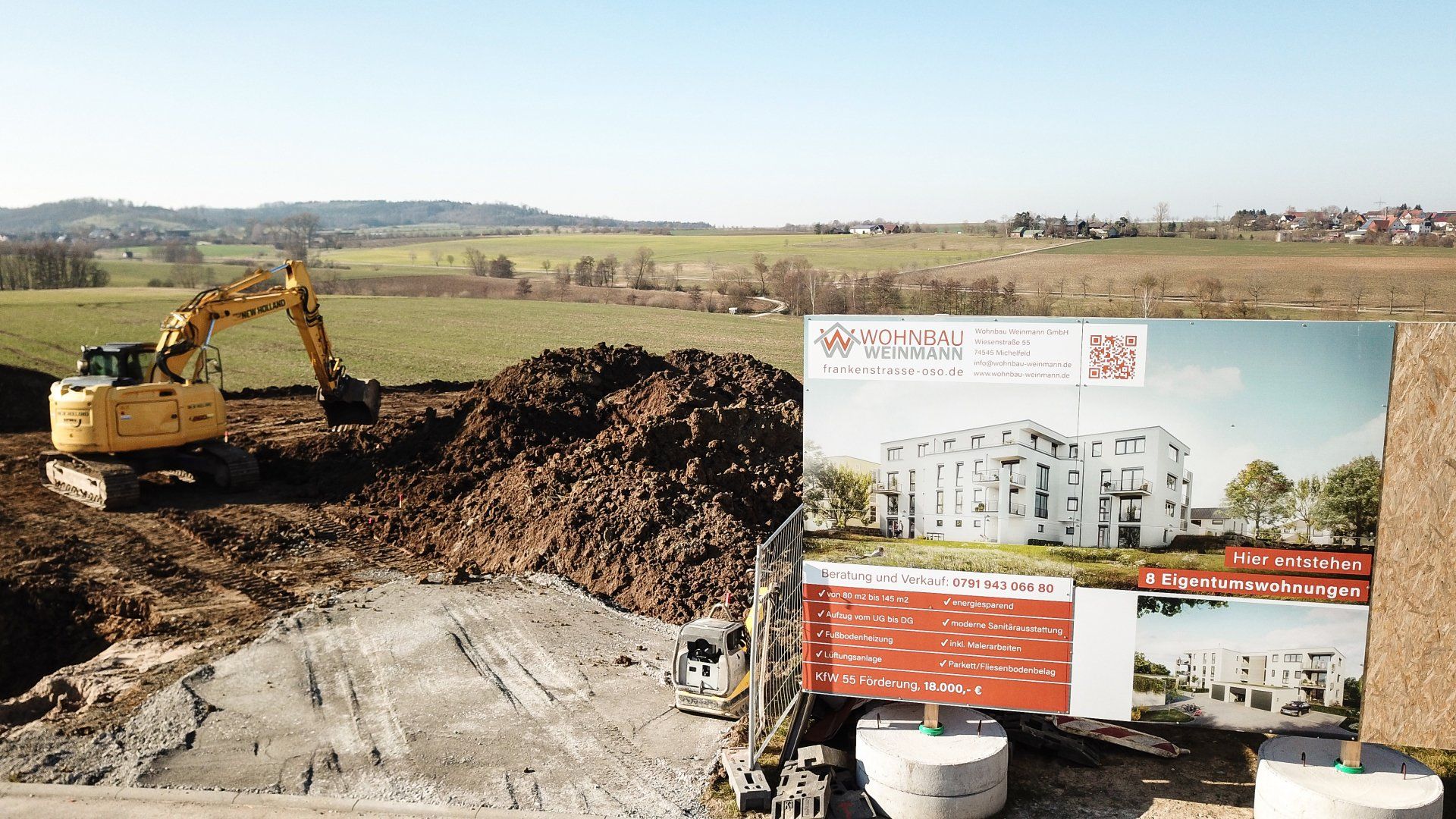 Erdarbeiten Frankenstrasse Obersontheim