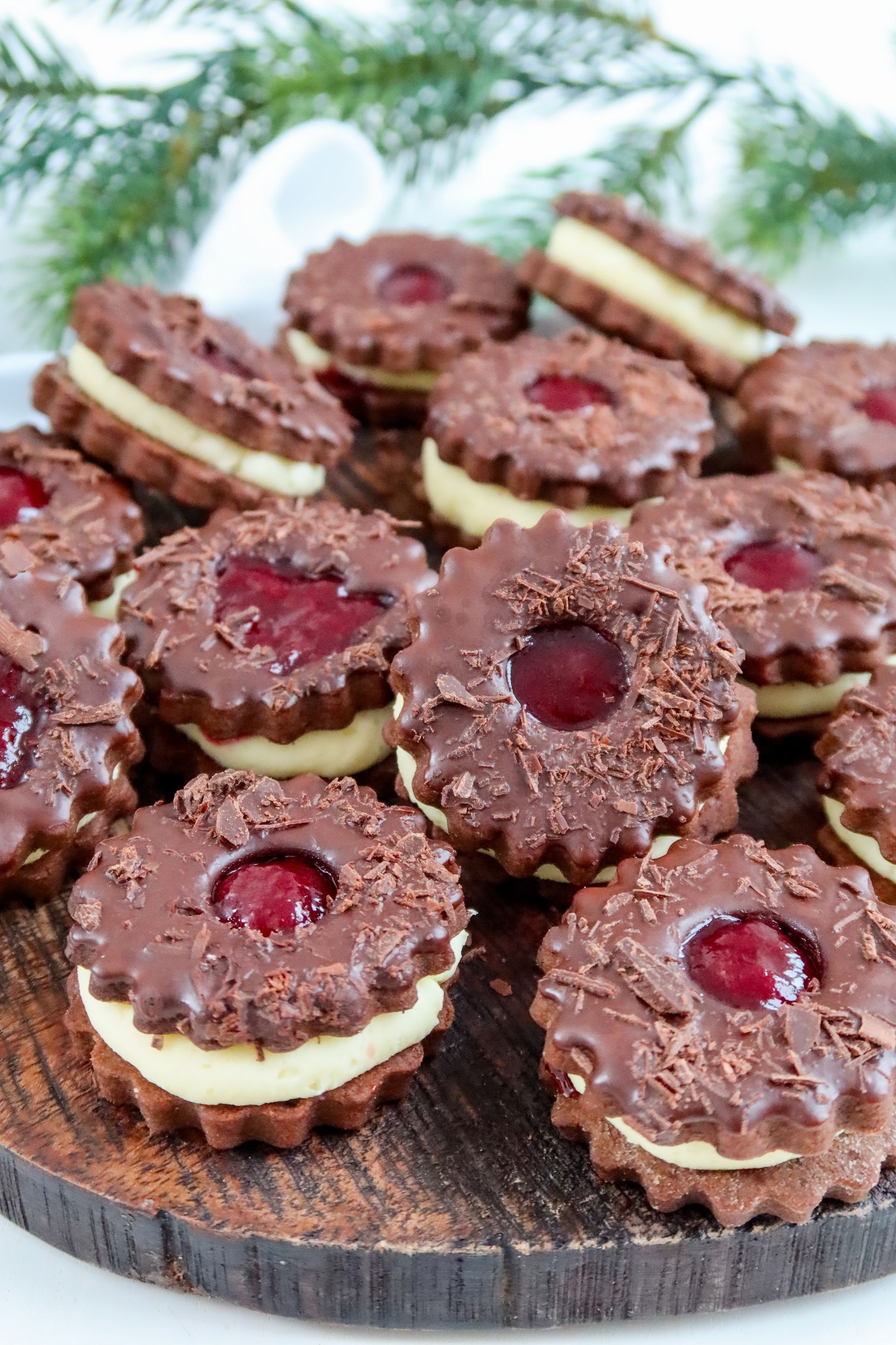 Schwarzwälder-Kirsch-Plätzchen