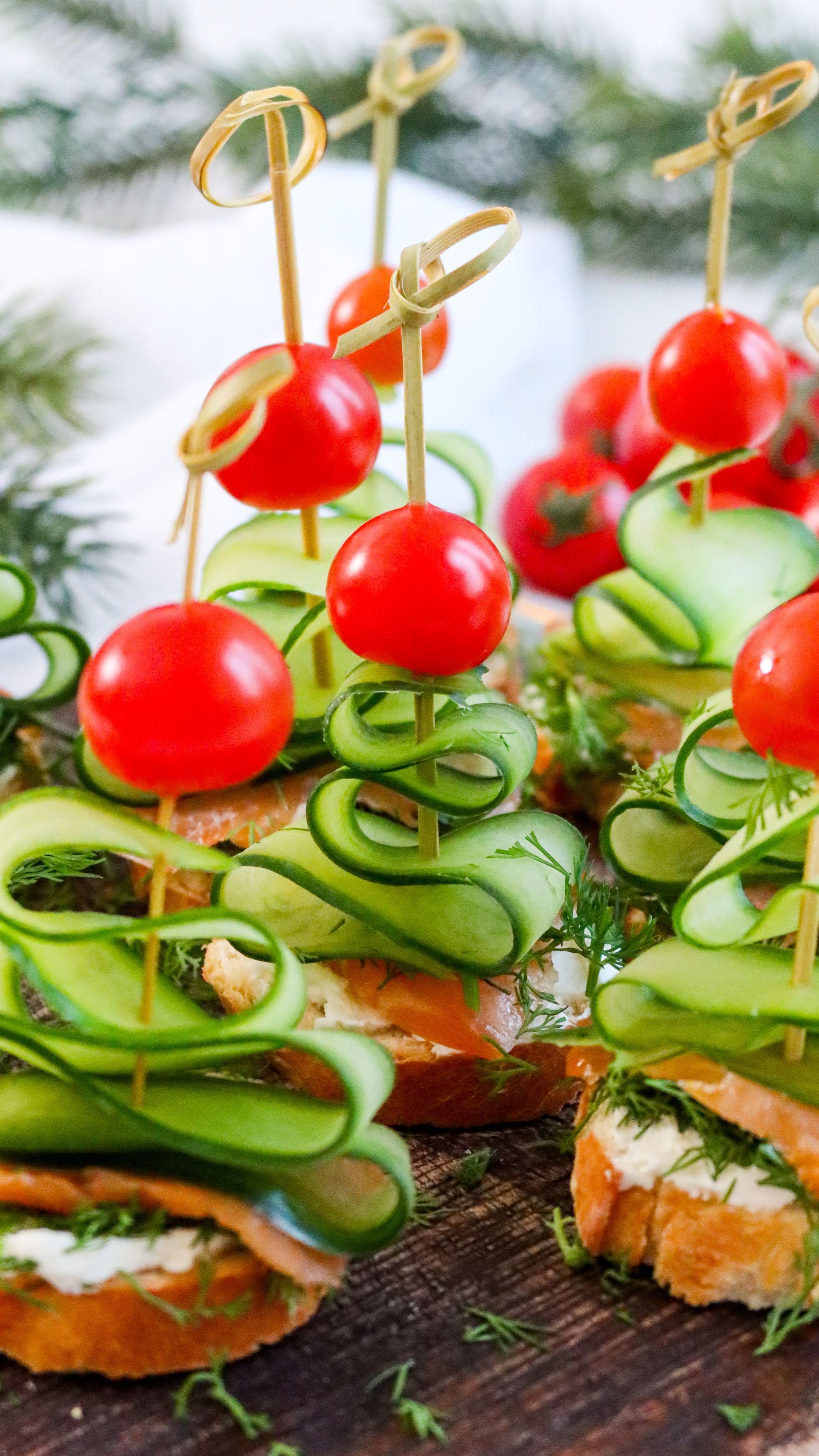 Weihnachtsbaum-Appetizer