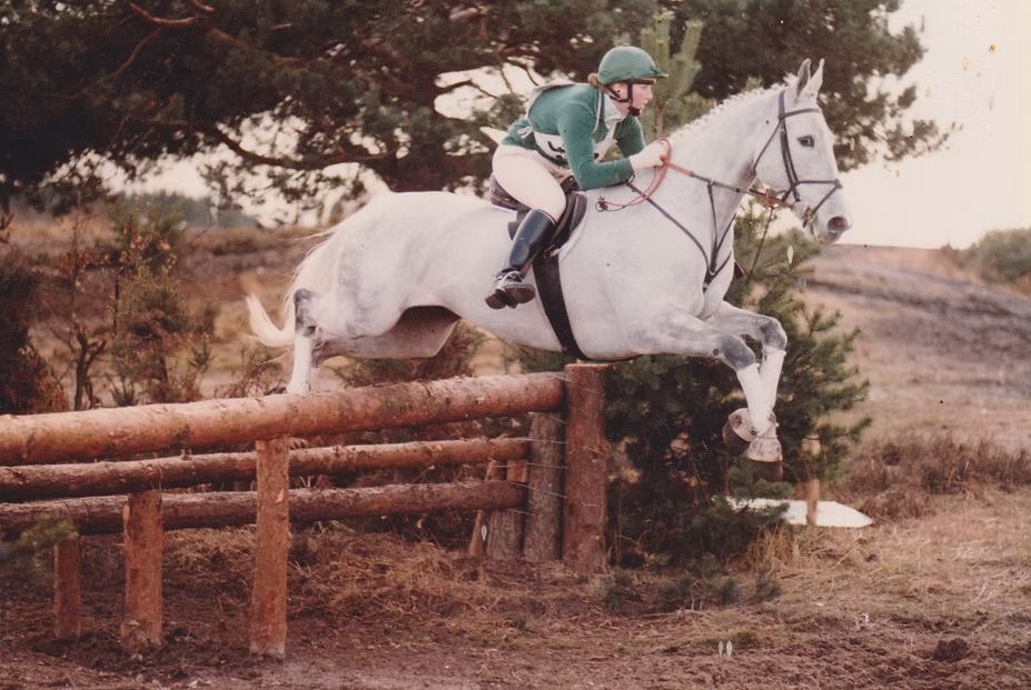 Amanda Sivewright competing with Moon River in cross-country eventing