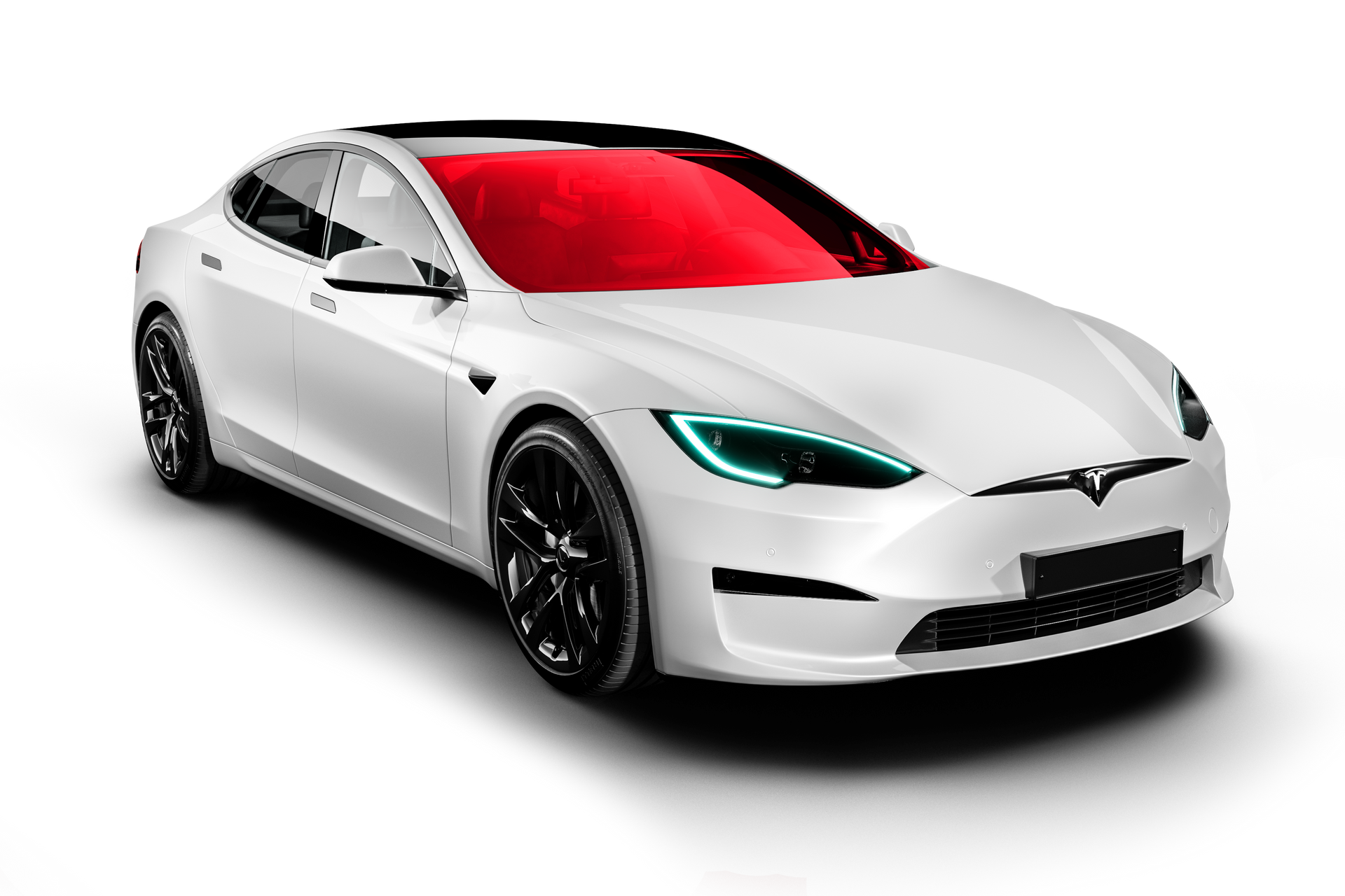 carbon-windshield-strip-tint-tesla-4door