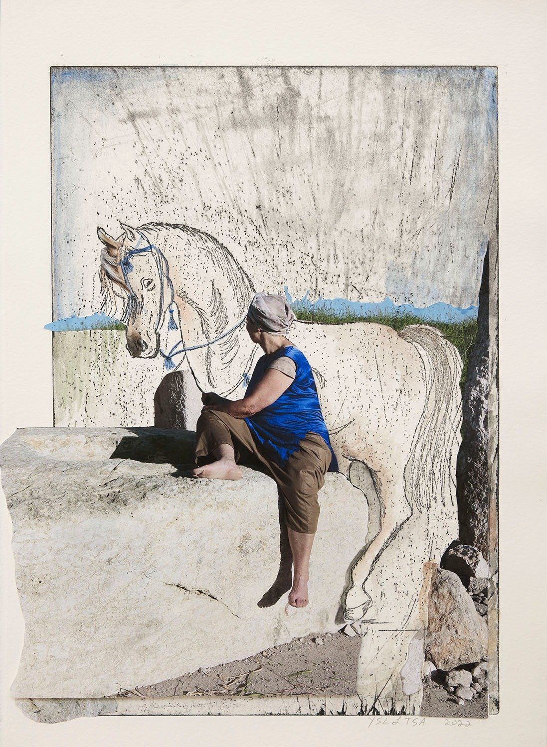 H.S , On a journey, 90*70 cm, 2022