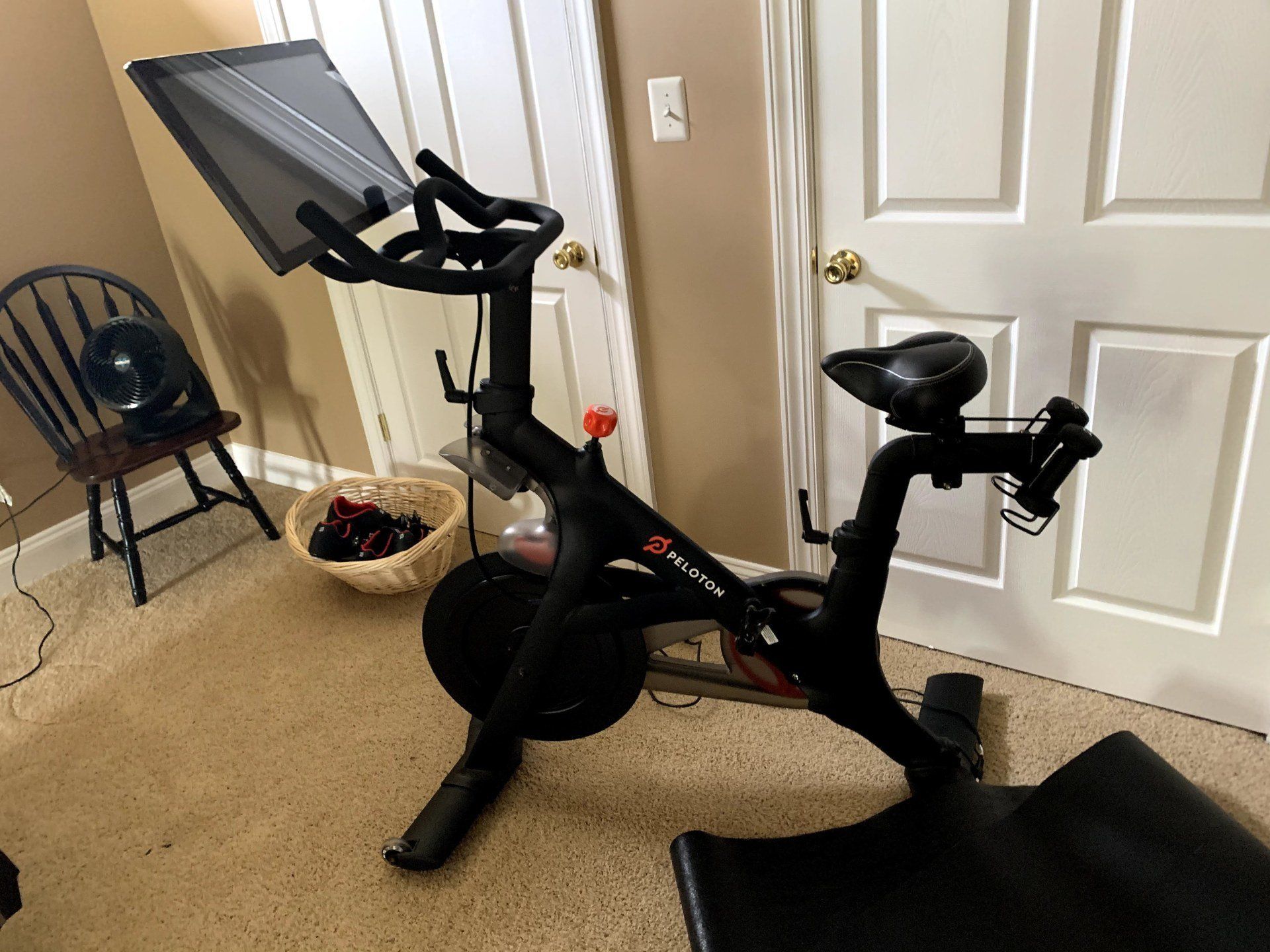 Peloton commercial cycle assembled by dismantle furniture