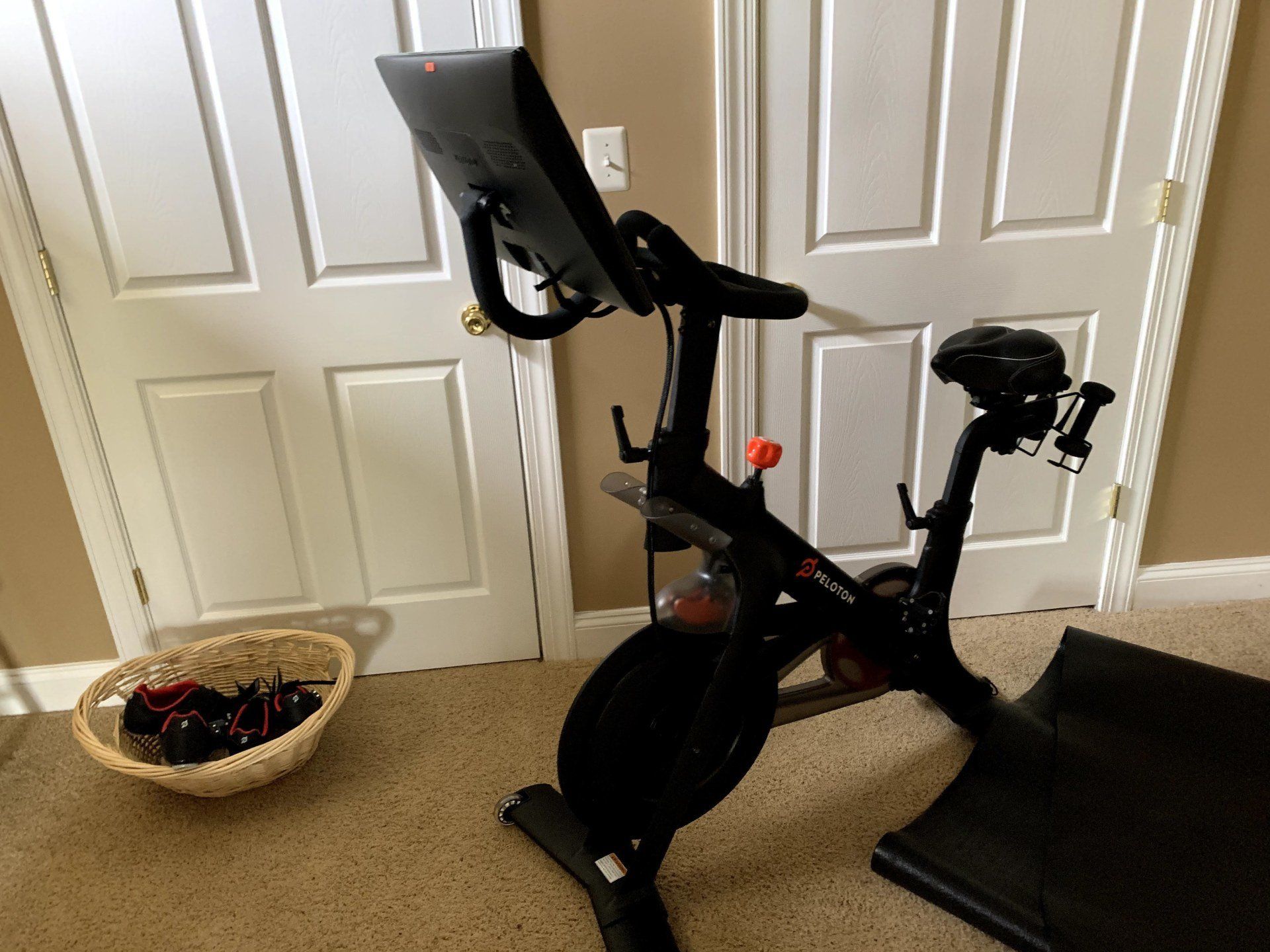 Peloton commercial cycle assembled by dismantle furniture