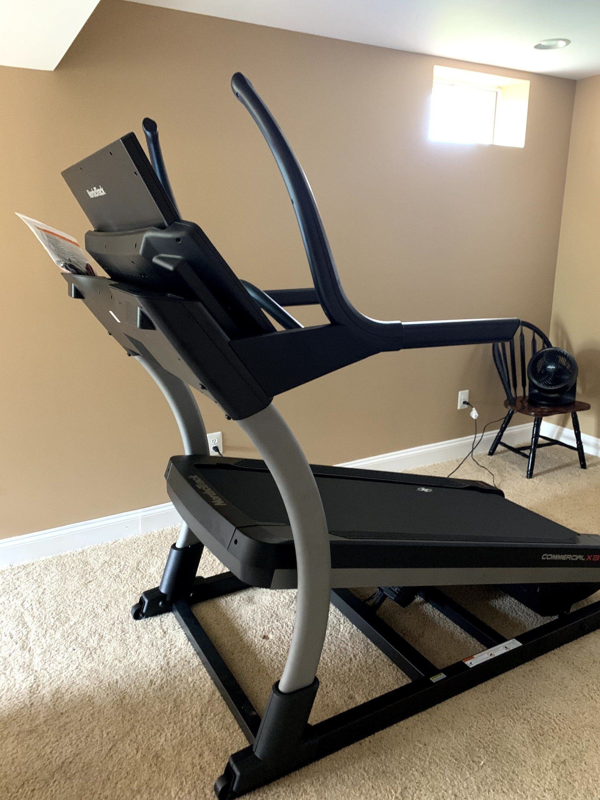 NordicTrack adjustable treadmill assembled by dismantle furniture