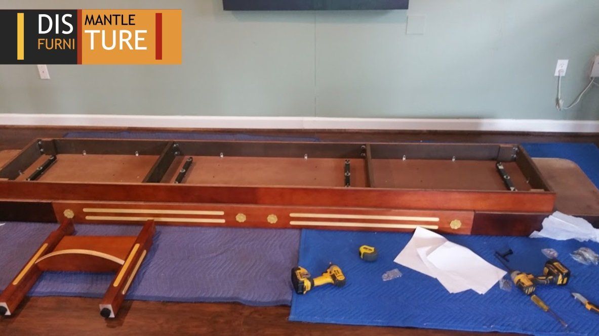 Shuffleboard anssembled by Dismantle Furniture game table