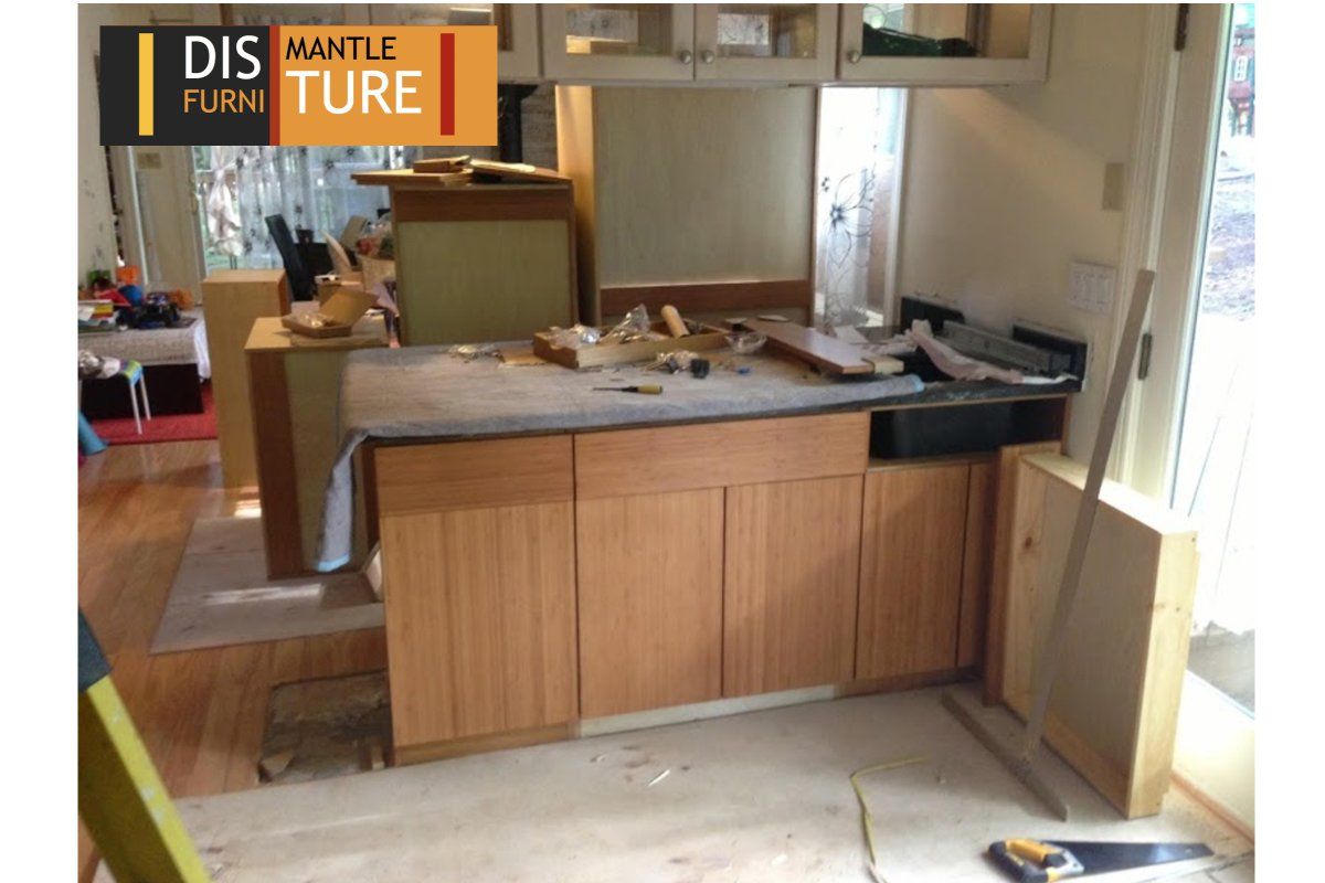 We disassemble all kinds of kitchen cabinets from wood and even steel.