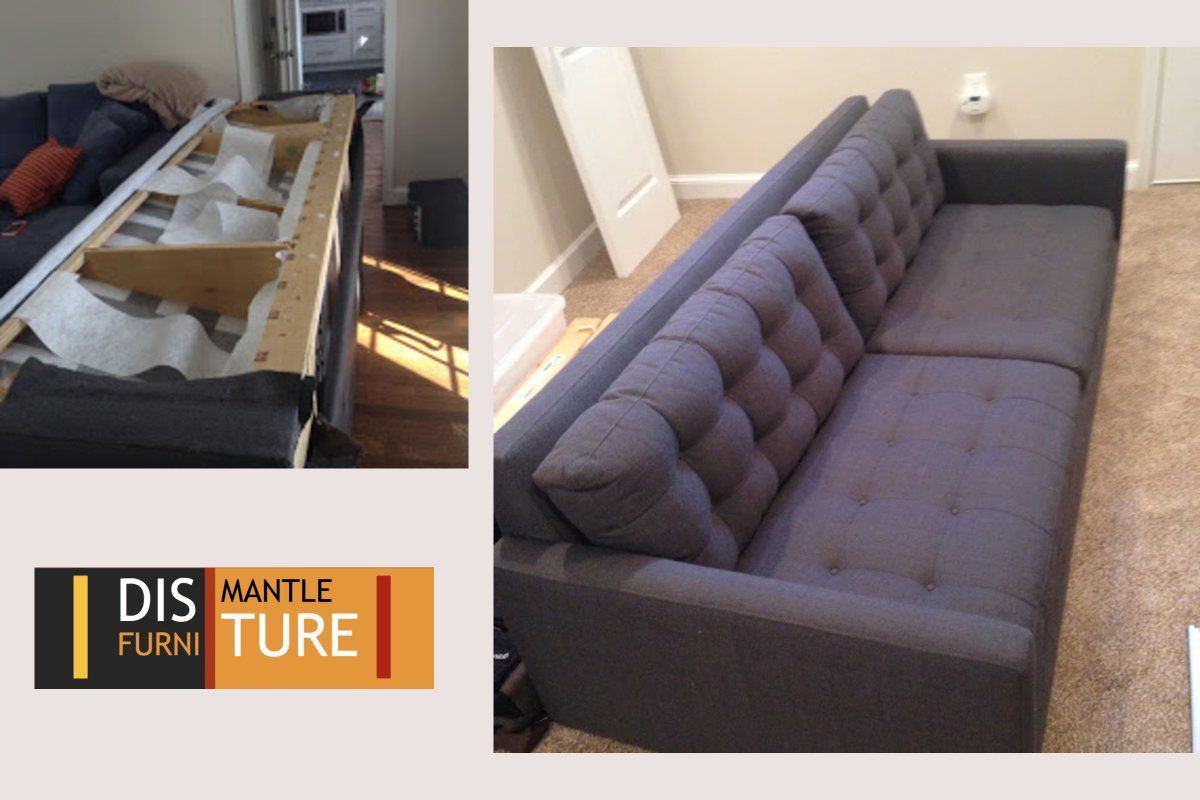 Fabric sofa disassembly & reassembly in Washington DC, Maryland and Virginia