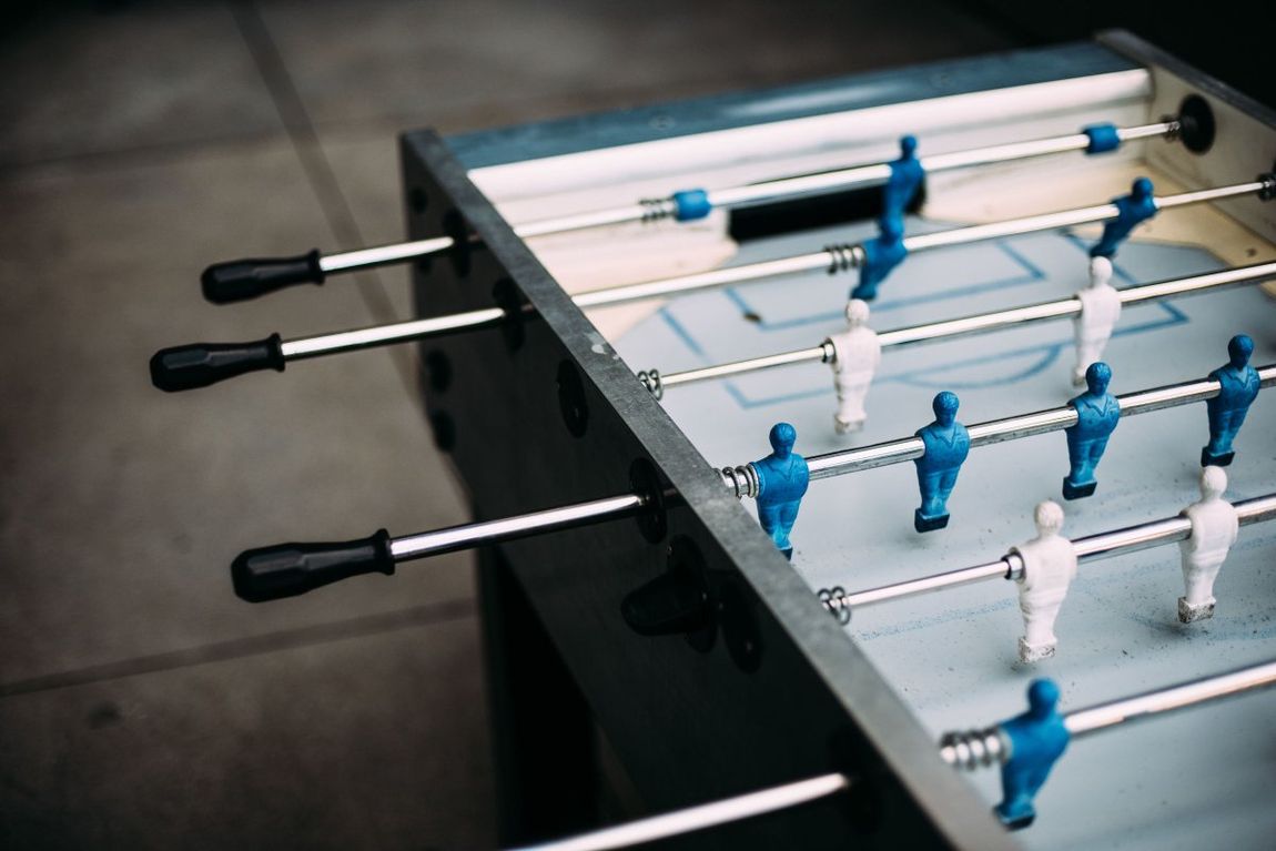 Foosball table disassembled by Dismantle Furniture Company