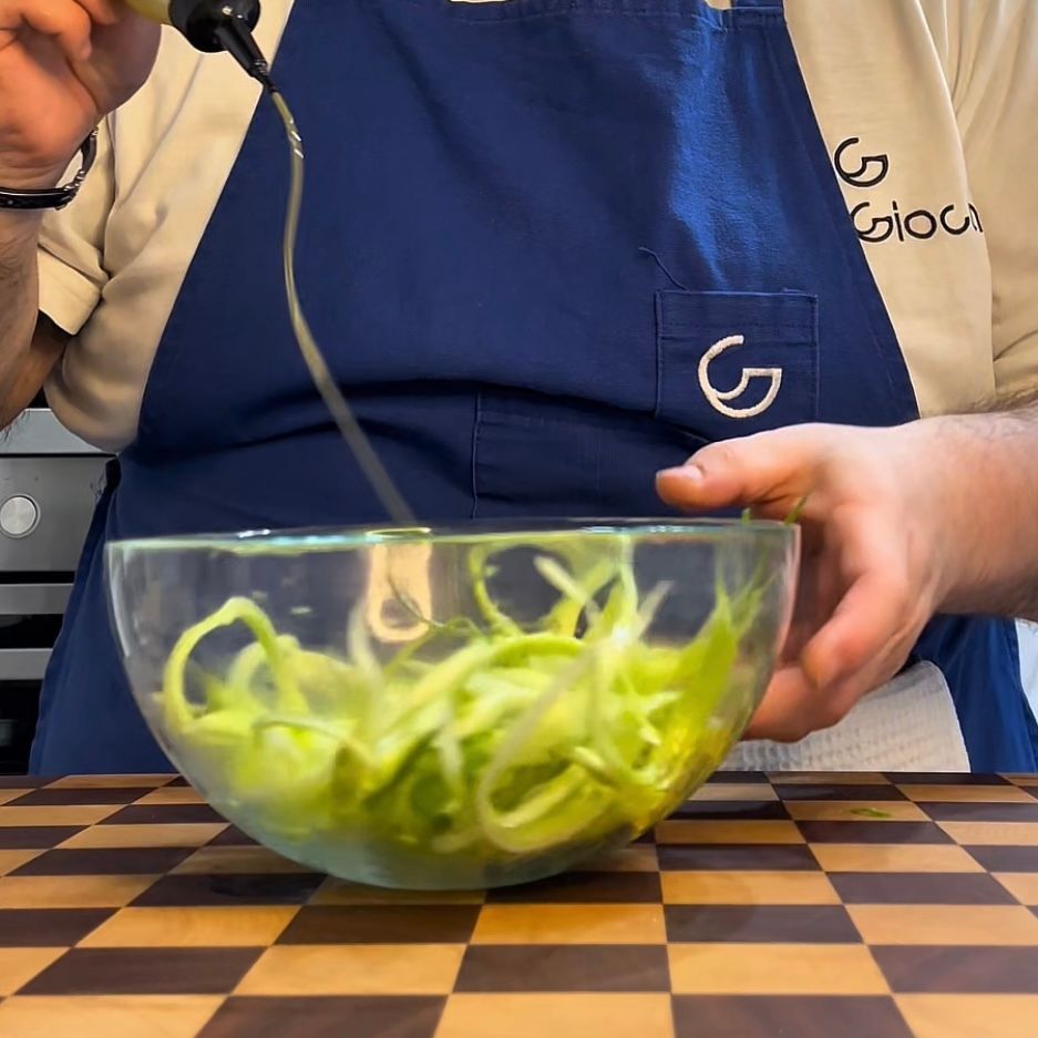 puntarelle condite con olio evo