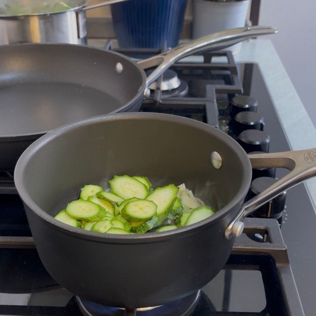 crema di zucchine e piselli