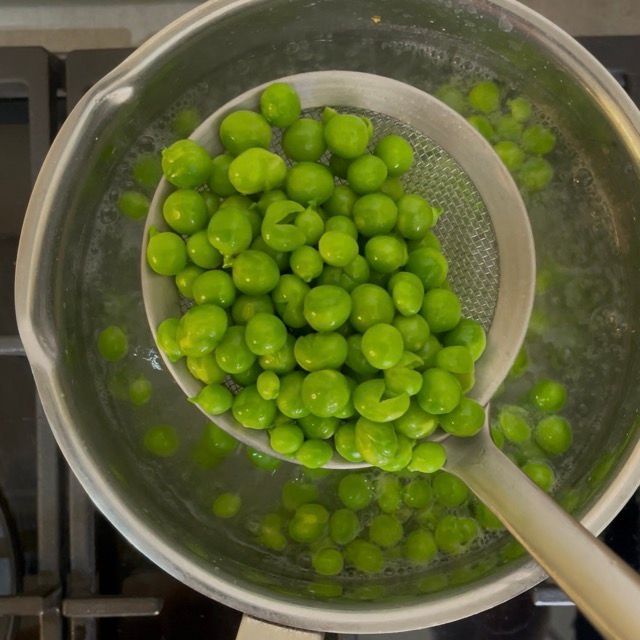 cottura piselli freschi