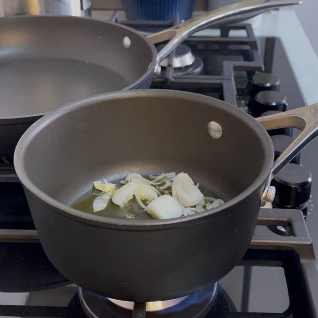 crema di zucchine e piselli