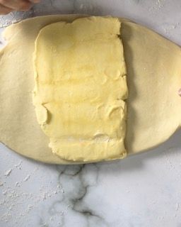 incasso burro per i croissant francesi