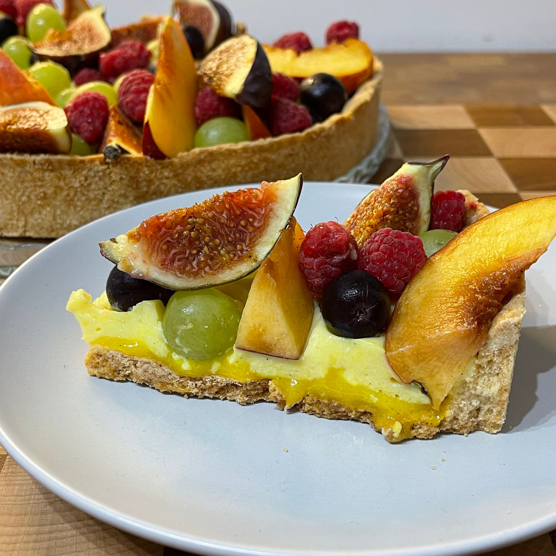 crostata alla frutta, lemon fruit tarte