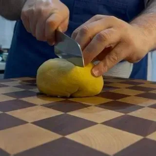 Impasto diviso e steso