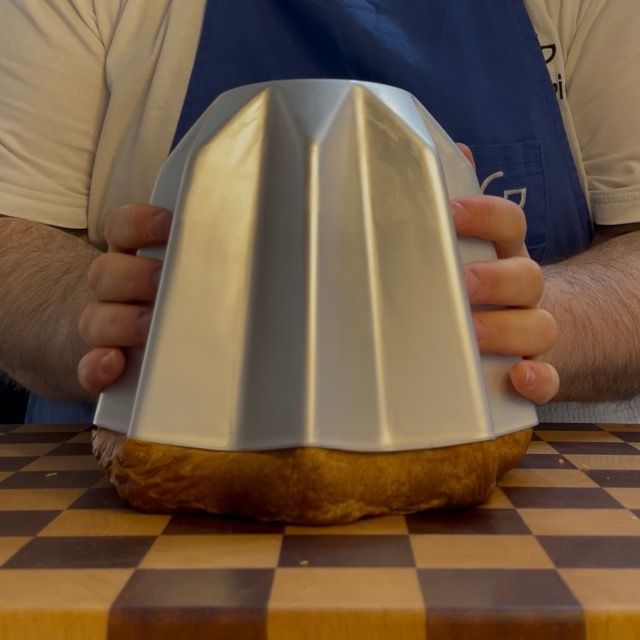 Controllo della temperatura al cuore con il termometro (94°C).