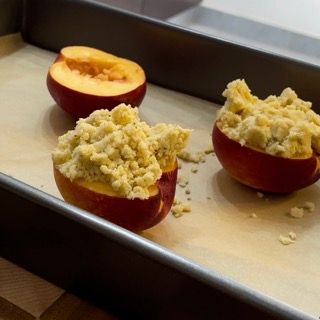 Pesche crumble