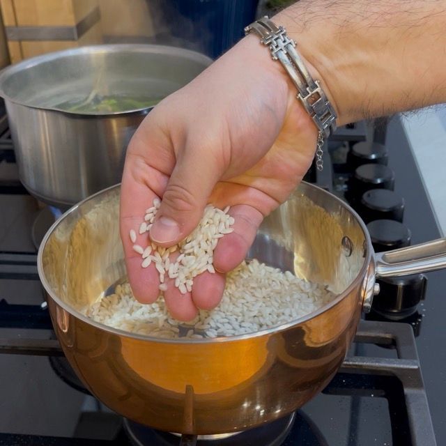risotto agli asparagi cuoce