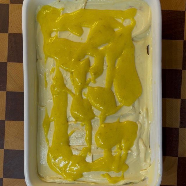 preparazione tiramisù  al limone