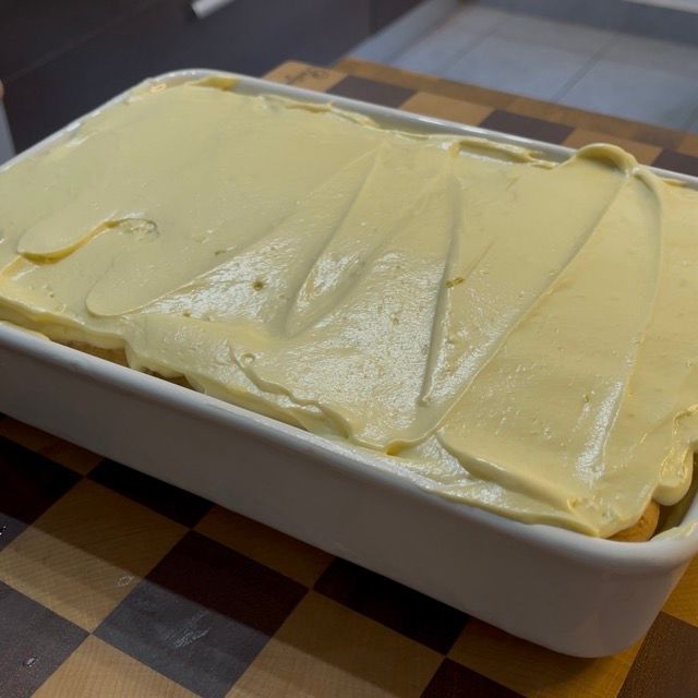 preparazione tiramisù  al limone