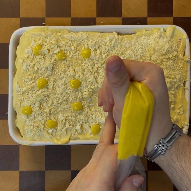 preparazione tiramisù  al limone